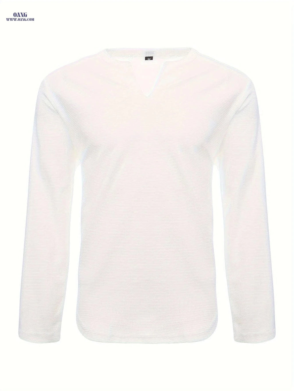 Men's Casual Running Henley - Long Sleeve Polyester Gym Top   OAXG 