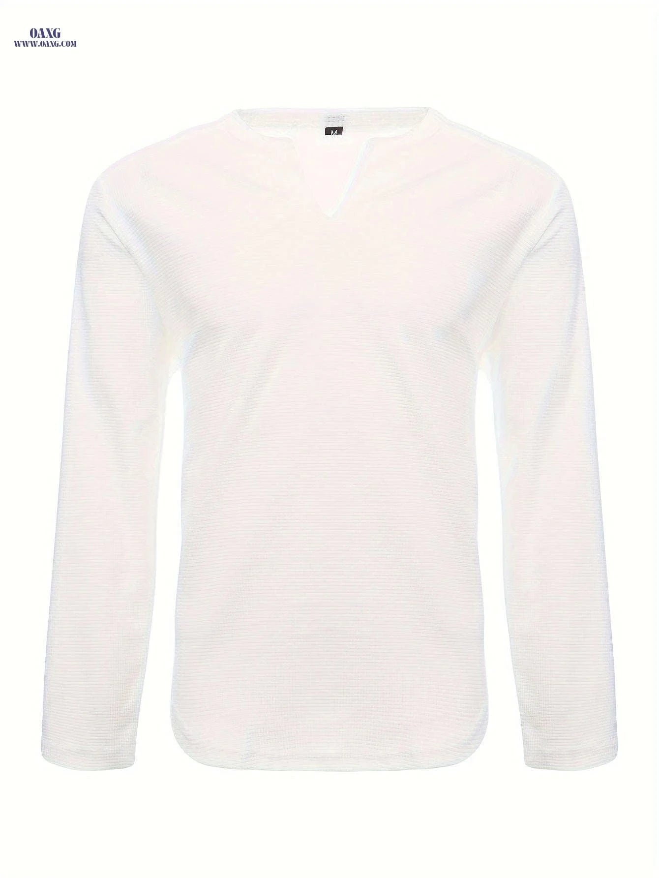 Men's Casual Running Henley - Long Sleeve Polyester Gym Top   OAXG 