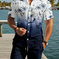 Men's Casual Shirt and Shorts Set - Comfortable Summer Wear   OAXG 