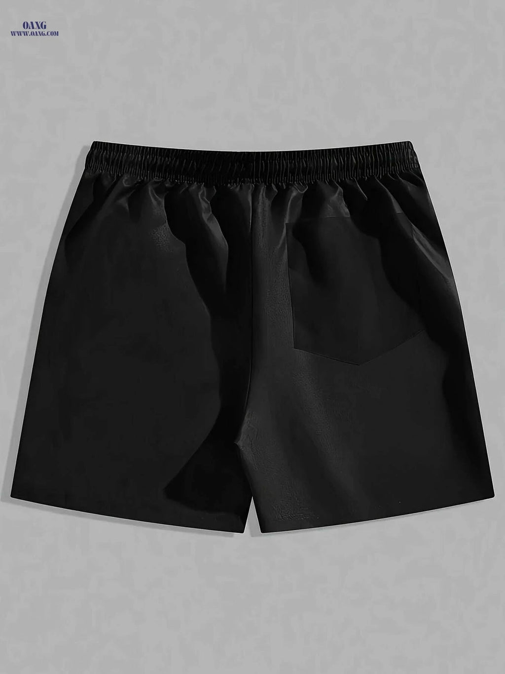 Men's Casual Short Pants - Woven Polyester, Regular Fit, Alphabet Pattern   OAXG Red / S