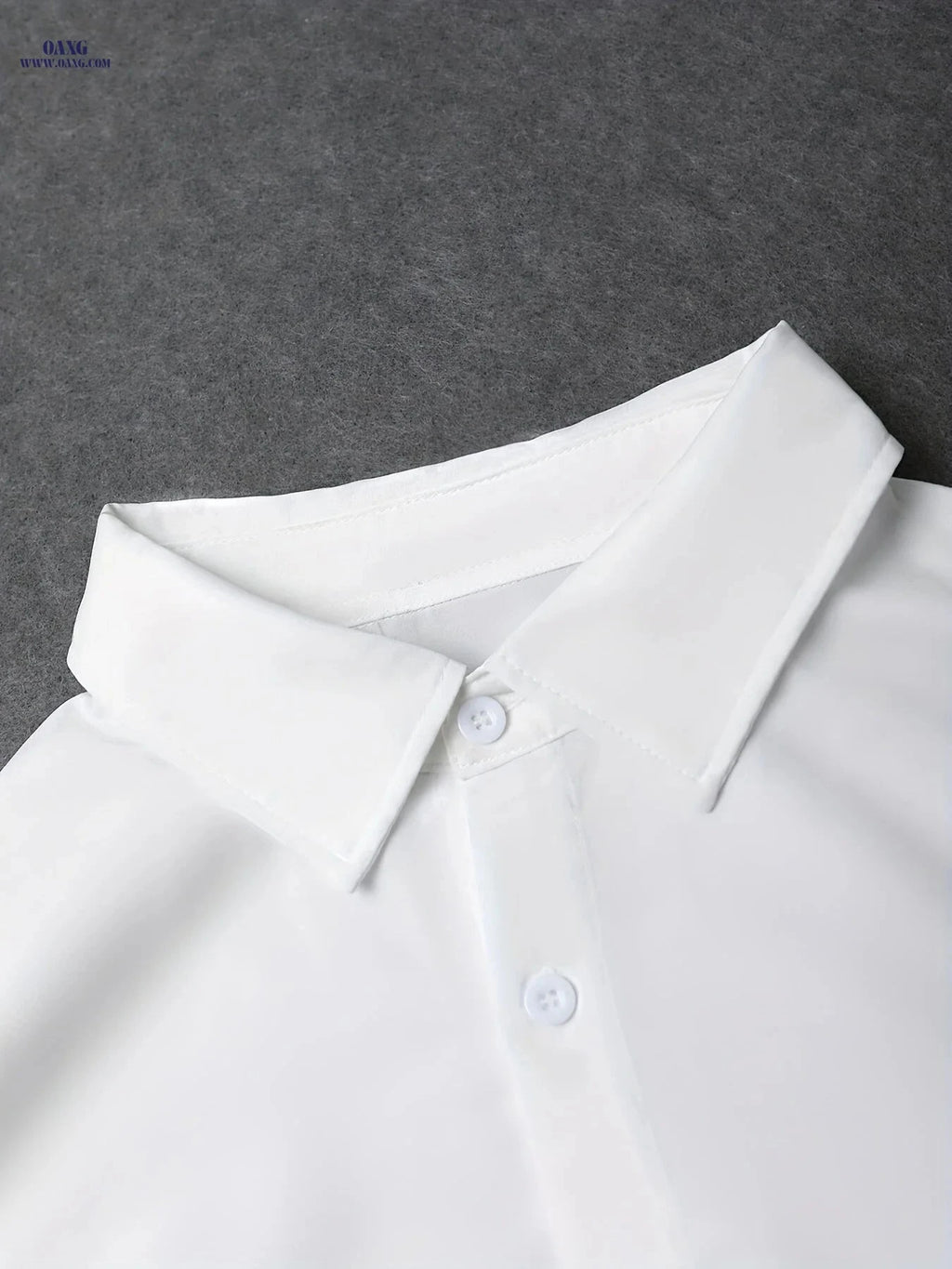 Men's Casual Short-Sleeve Print Shirt - Summer Lapel Style Top   OAXG Black / FR S