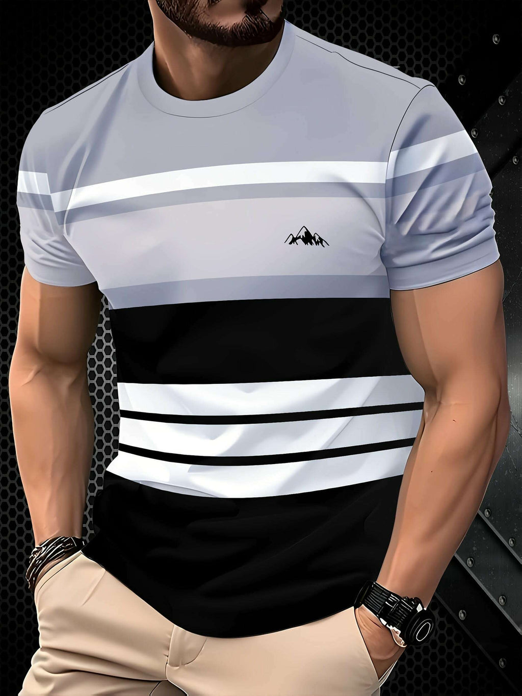 men-s-casual-short-sleeve-t-shirt-striped-mountain-graphic-tee-oaxg-s55