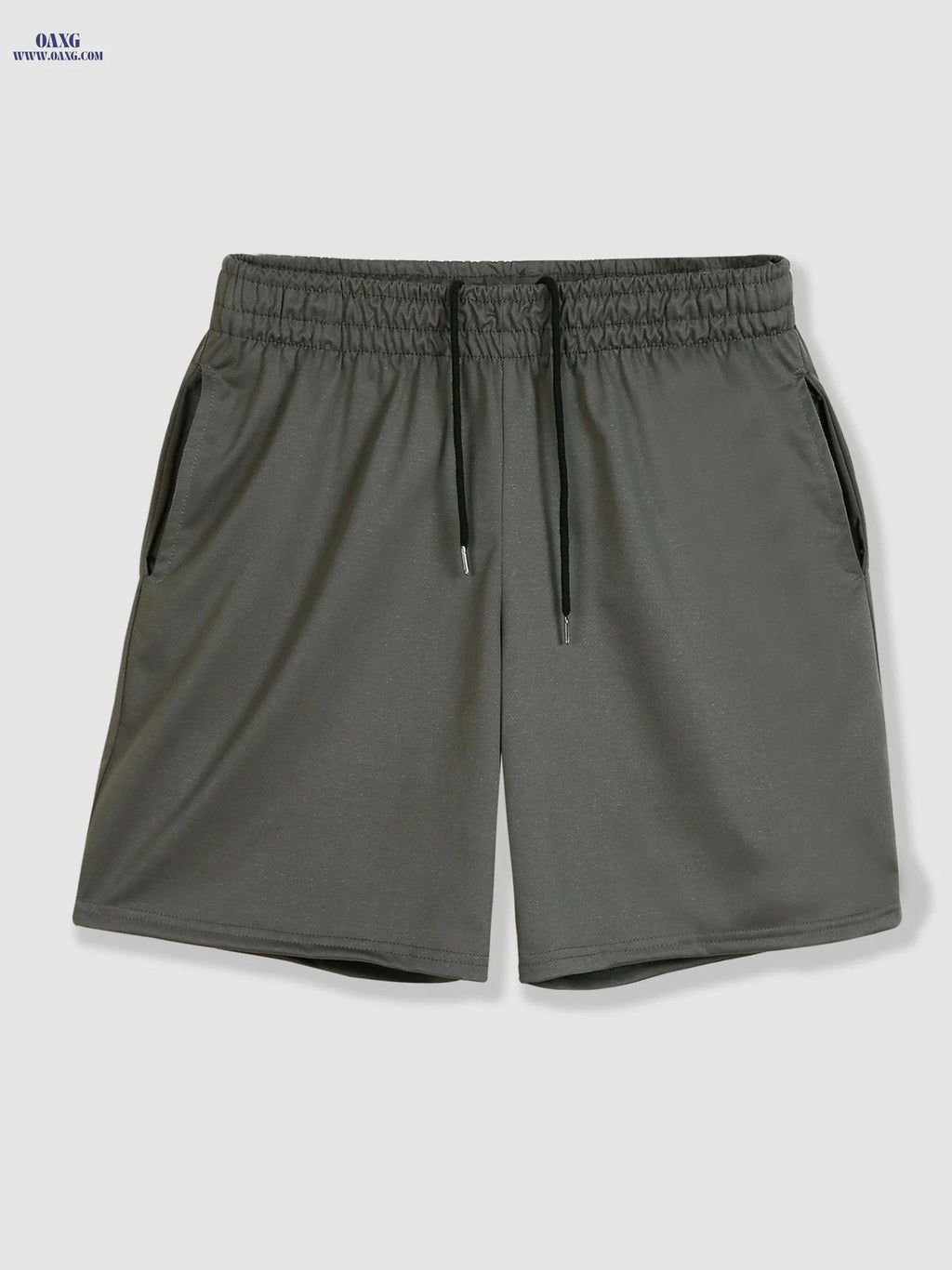 Men’s Casual Shorts - Moisture-Wicking Elastic Waist, Side Pockets   OAXG 