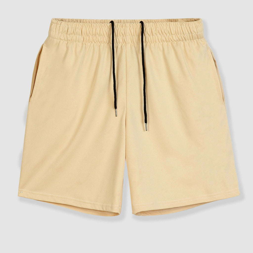 Men’s Casual Shorts - Moisture-Wicking Elastic Waist, Side Pockets   OAXG 