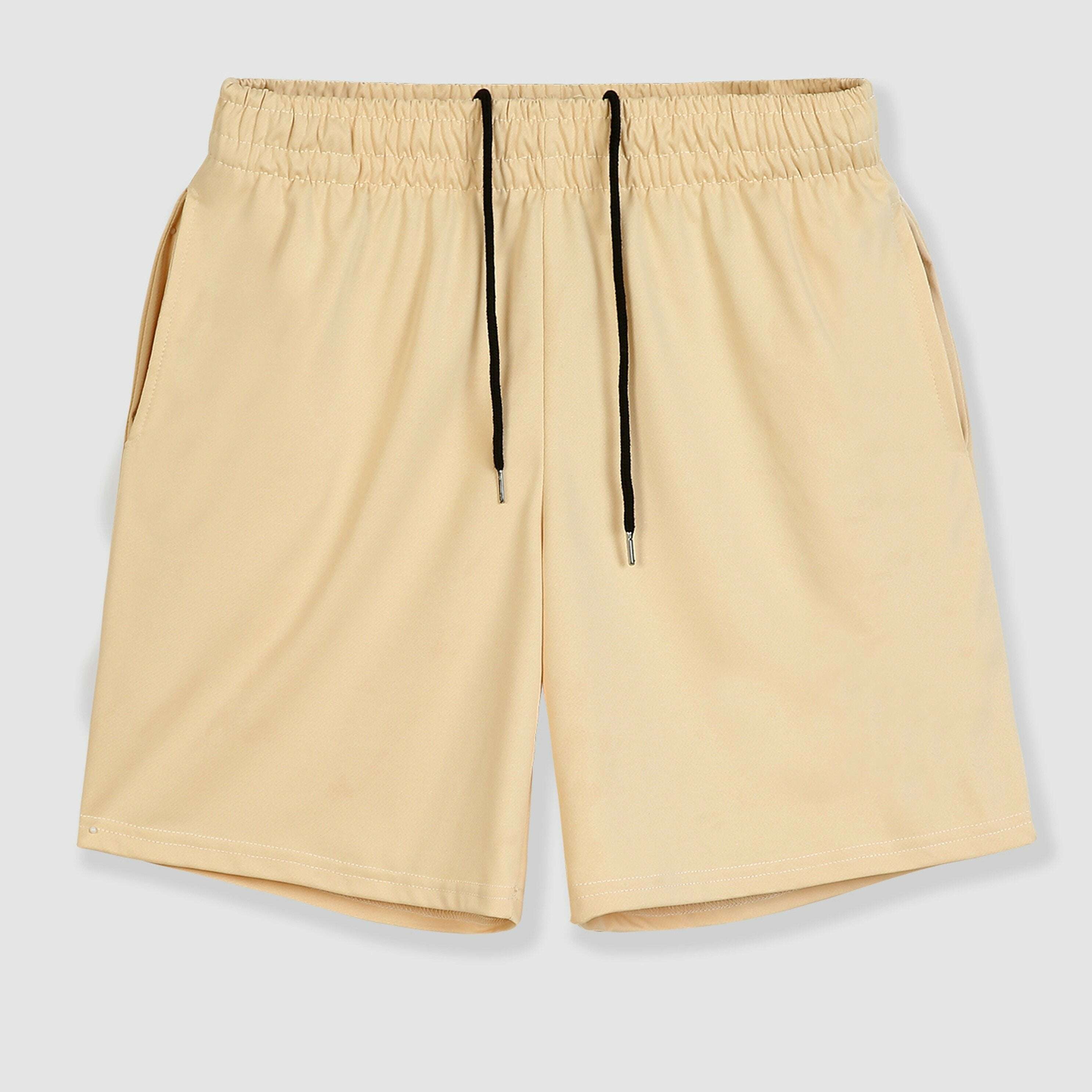 Men’s Casual Shorts - Moisture-Wicking Elastic Waist, Side Pockets   OAXG 