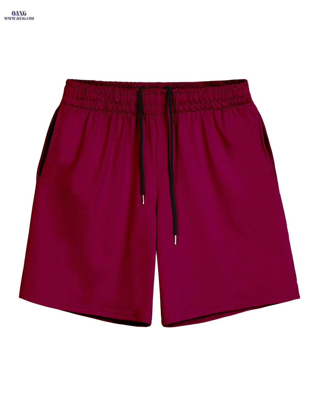 Men’s Casual Shorts - Moisture-Wicking Elastic Waist, Side Pockets   OAXG Black / S