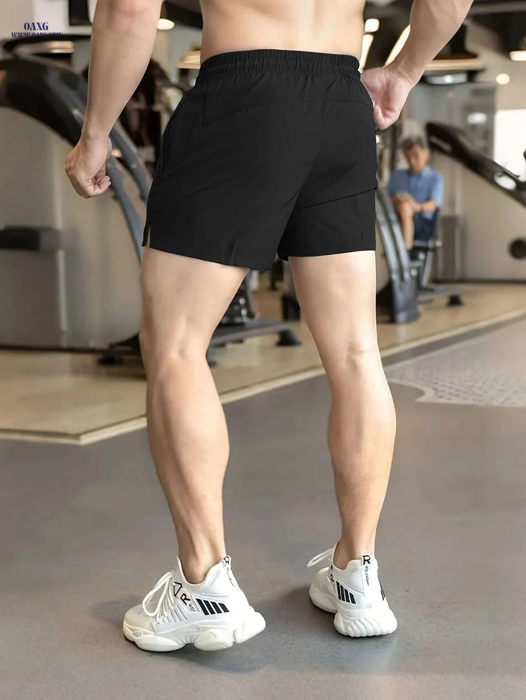Men’s Casual Shorts with Drawstring - Perfect for Running and Fitness   OAXG 