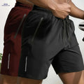 Men's Casual Shorts with Pockets - Elastic Waist, Sporty Style   OAXG 