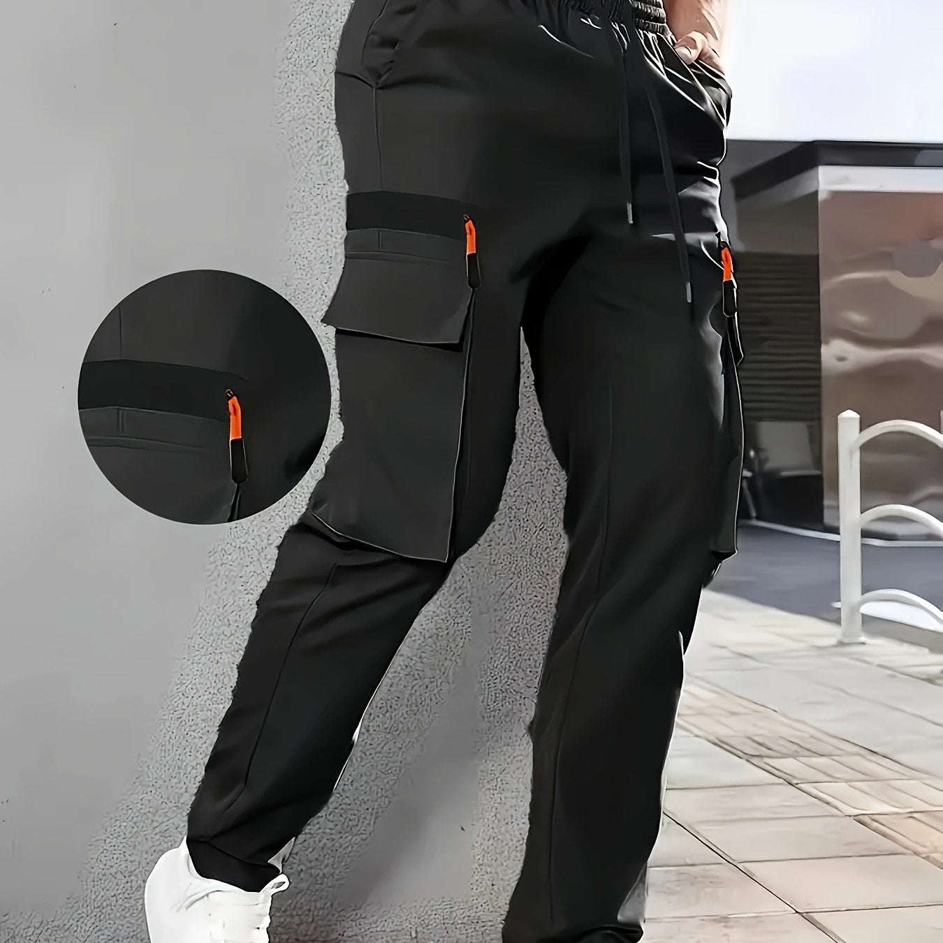 Men's Casual Solid Color Cargo Pants - Perfect for Summer Style   OAXG 