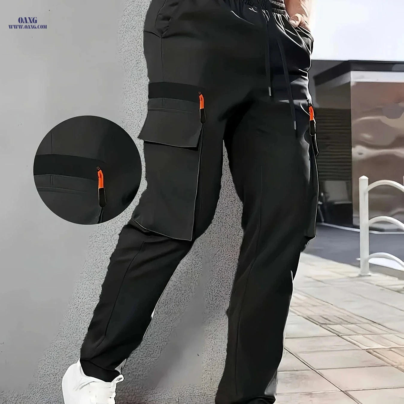Men's Casual Solid Color Cargo Pants - Perfect for Summer Style   OAXG 