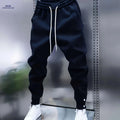Men's Casual Sports Jogger Pants - Slight Stretch, Solid Color Fit   OAXG Black / FR S