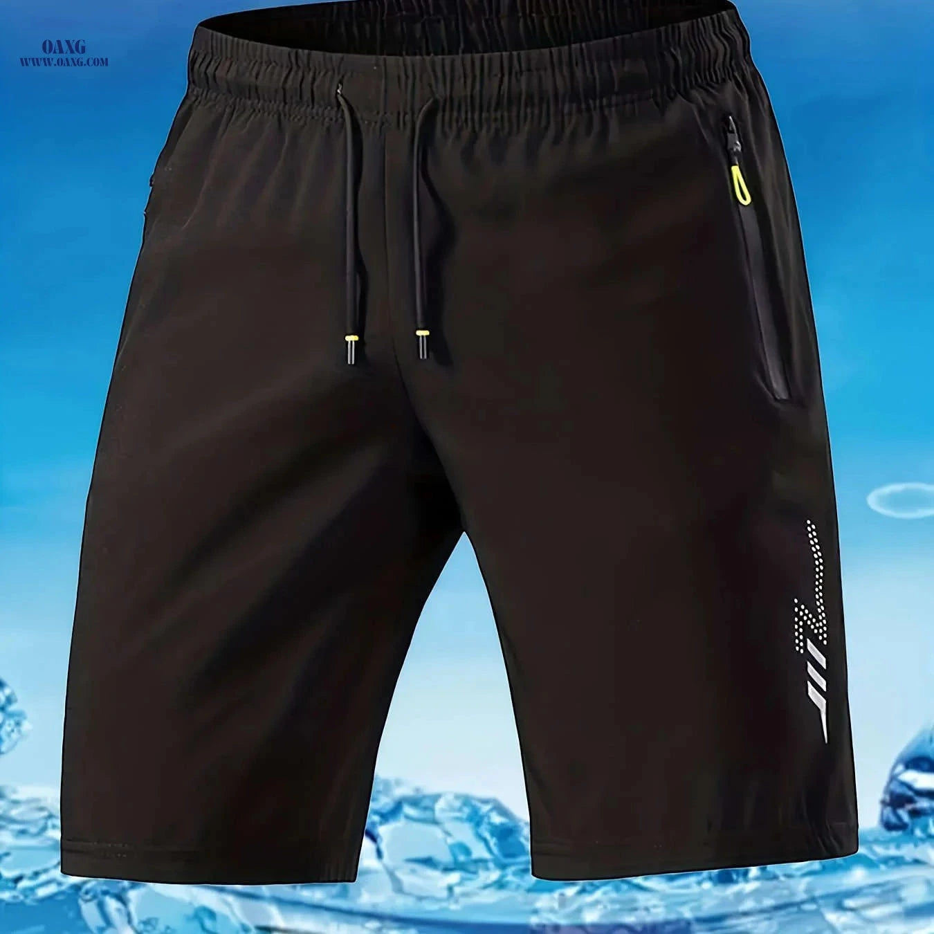Men’s Casual Sports Jogging Shorts - Comfortable Fit for Outdoor Fun   OAXG Black / FR S