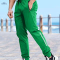 Men's Casual Sports Pants - Stretchy Polyester for Fall/Winter   OAXG Green / FR S
