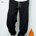 Men's Casual Sports Pants - Thickened Fleece with Elastic Waistband   OAXG 
