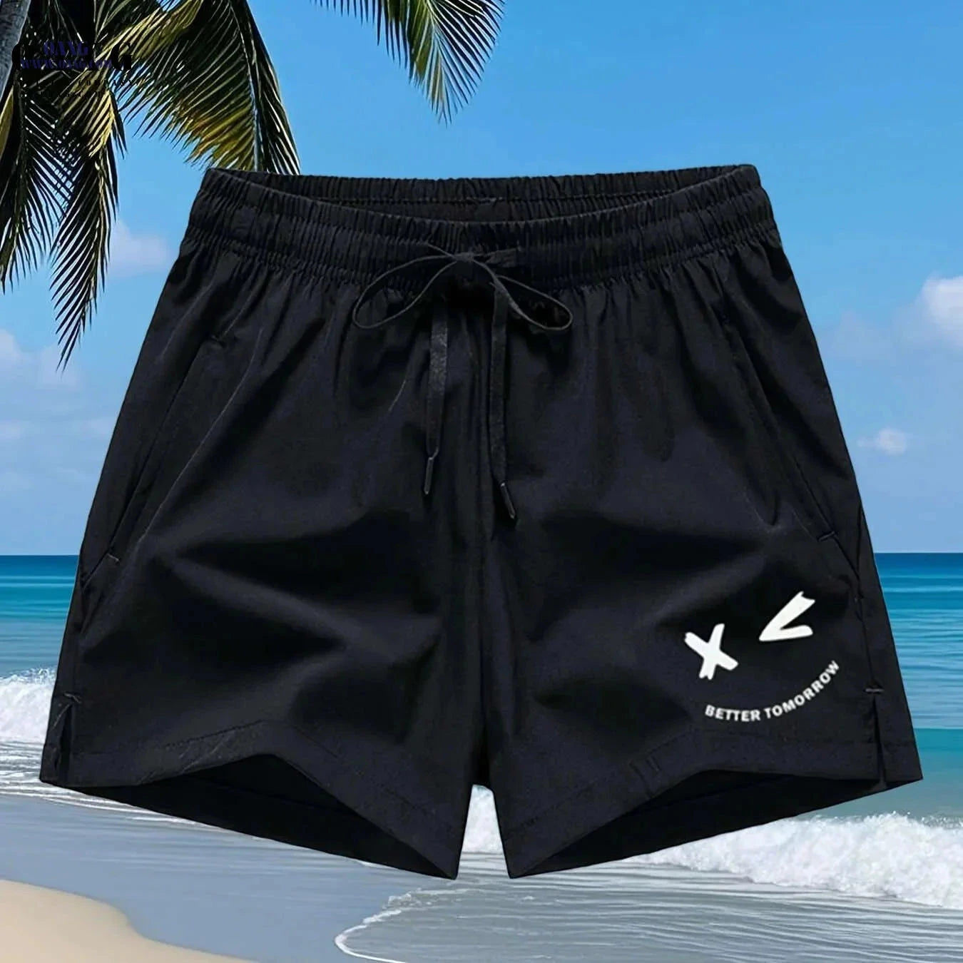 Men's Casual Sports Shorts - Quick-Drying, Zippered Pockets, Stretchy   OAXG 