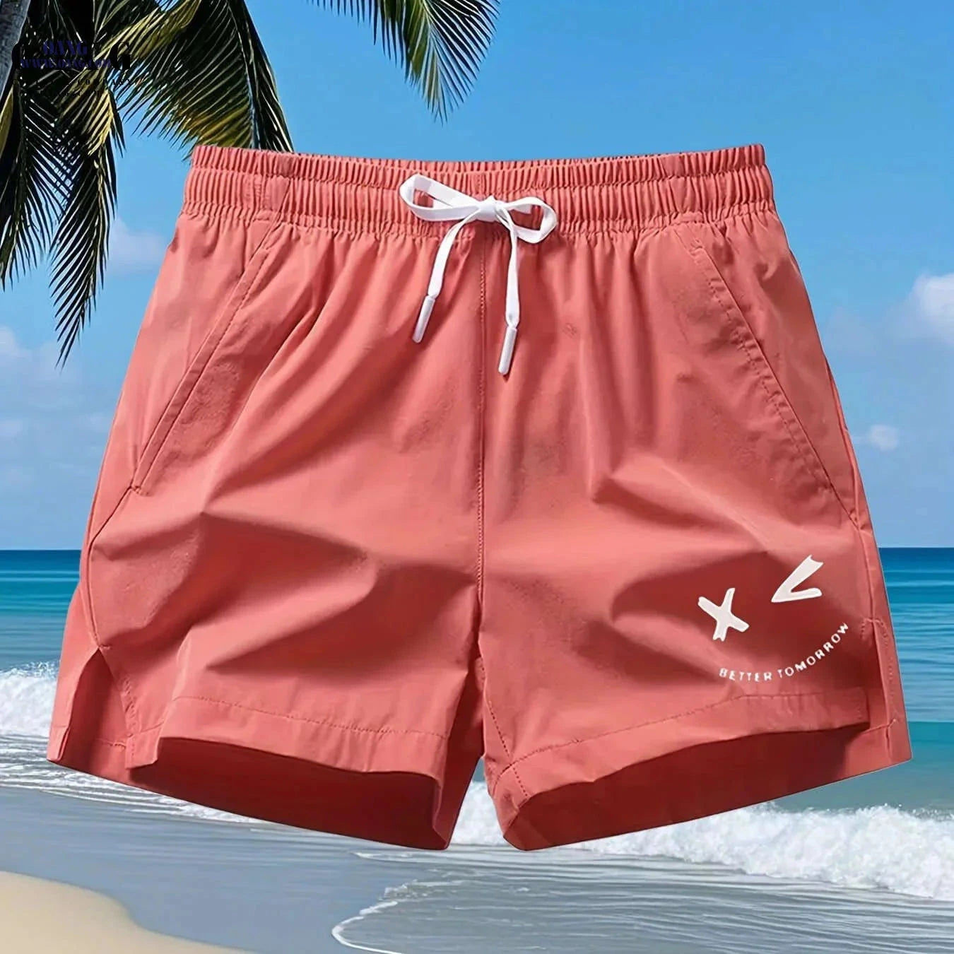 Men's Casual Sports Shorts - Quick-Drying, Zippered Pockets, Stretchy   OAXG 