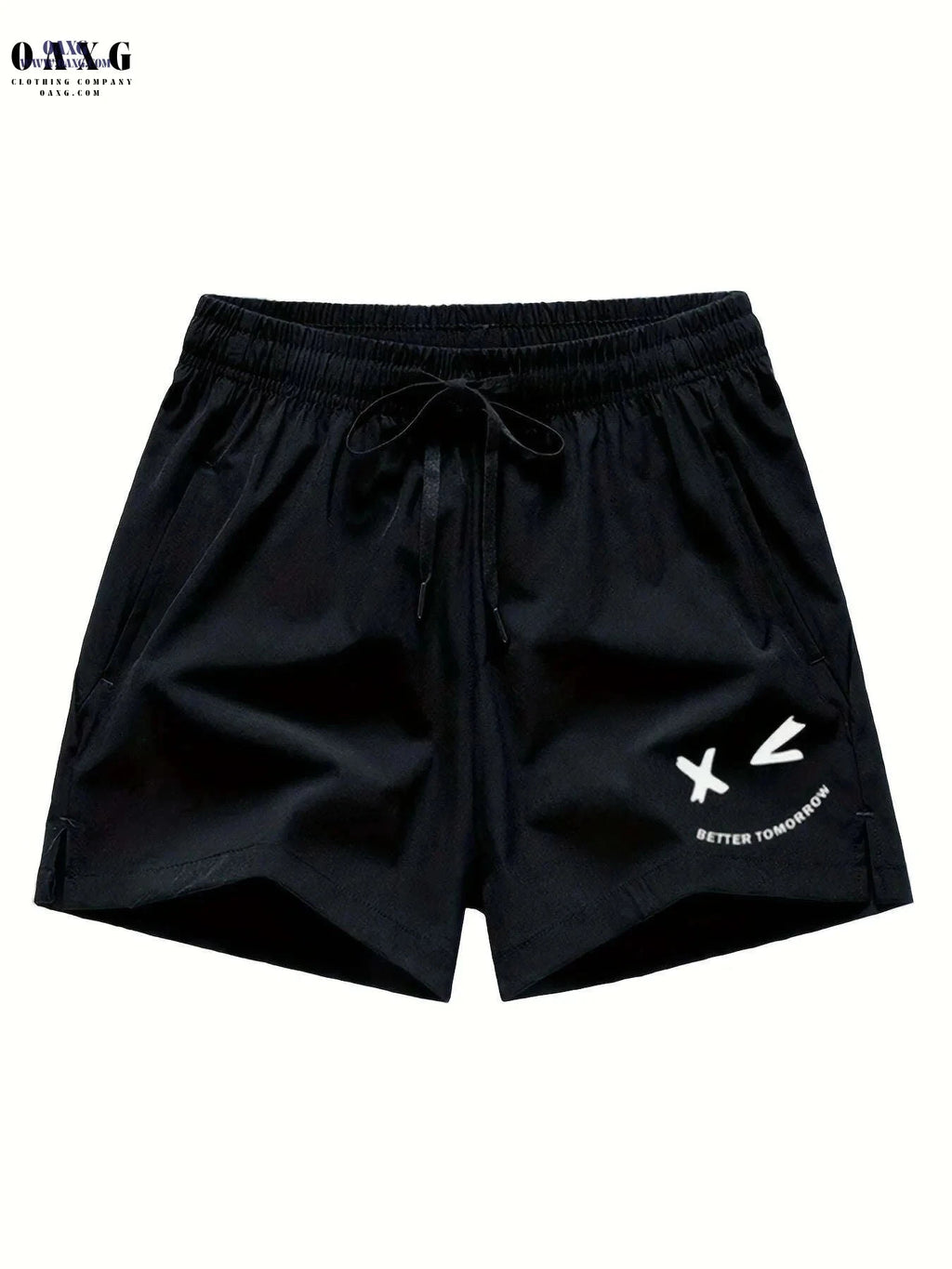 Men's Casual Sports Shorts - Quick-Drying, Zippered Pockets, Stretchy   OAXG 