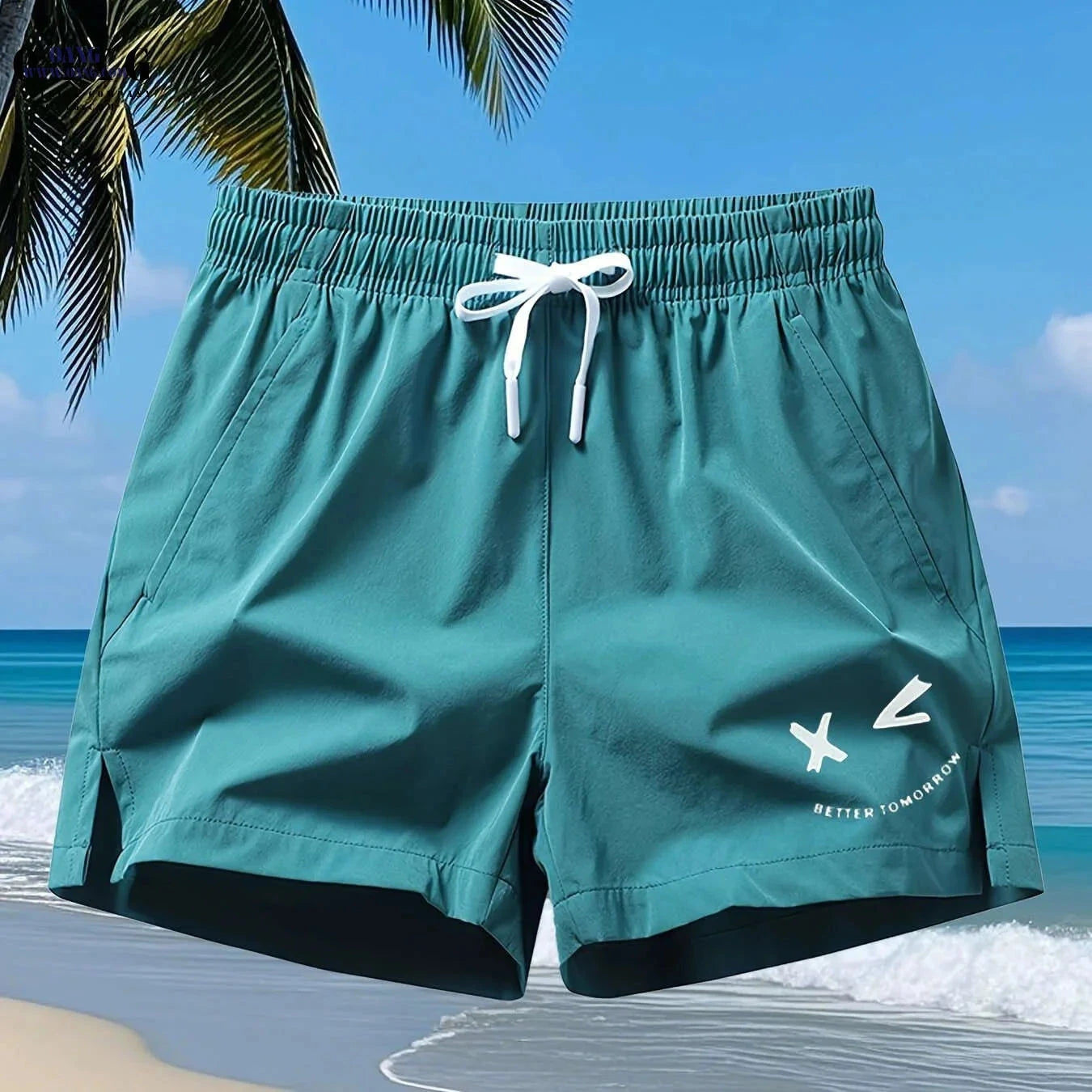 Men's Casual Sports Shorts - Quick-Drying, Zippered Pockets, Stretchy   OAXG 