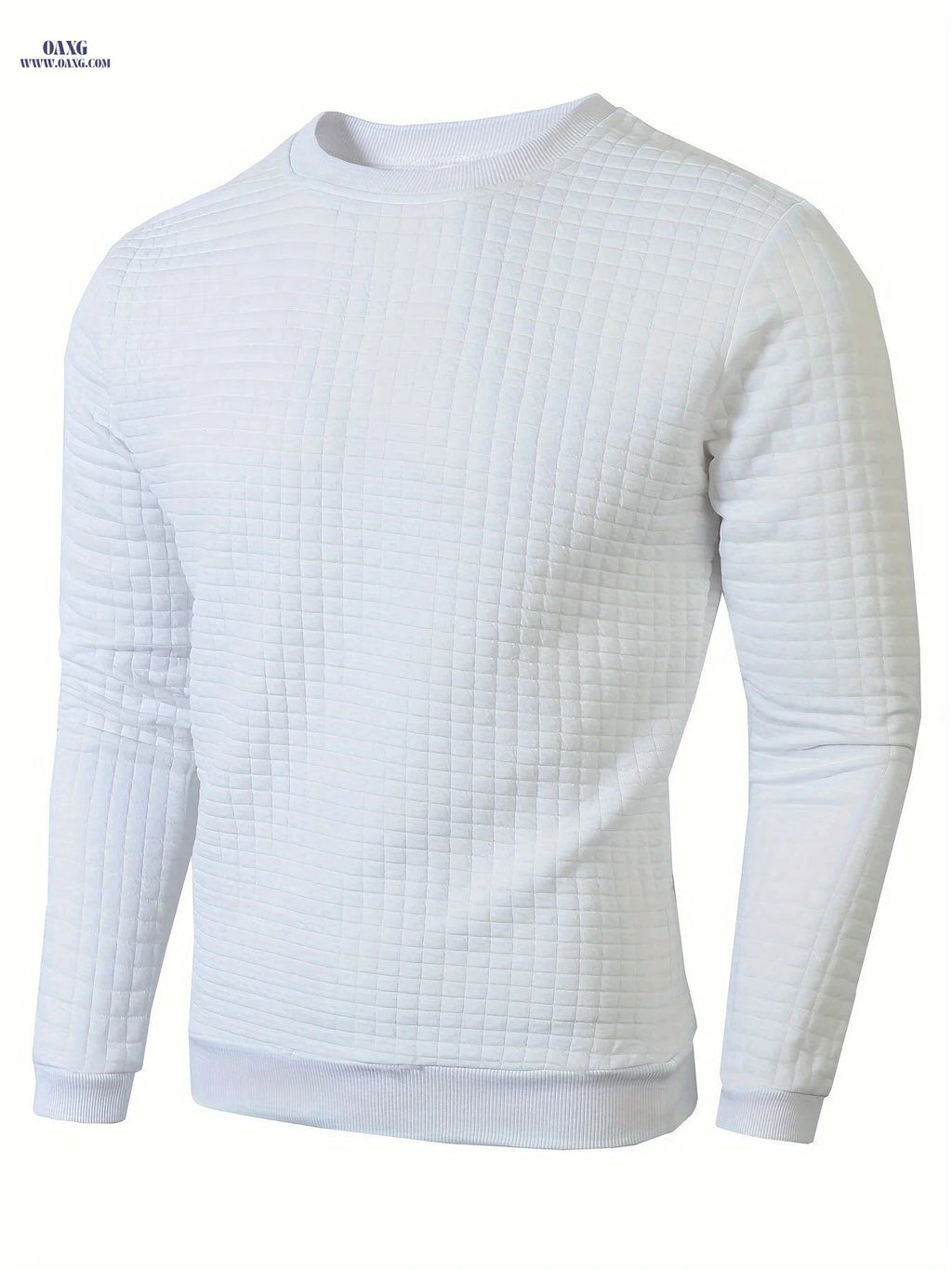 Men's Casual Sporty Sweater - Soft Round Neck Pullover for Fall   OAXG 