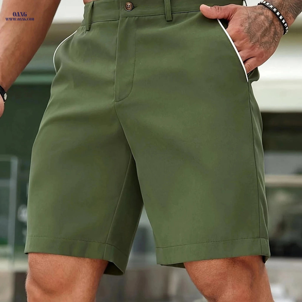Men's Casual Stretch Shorts - Chic Sports Design for Summer Fun   OAXG 
