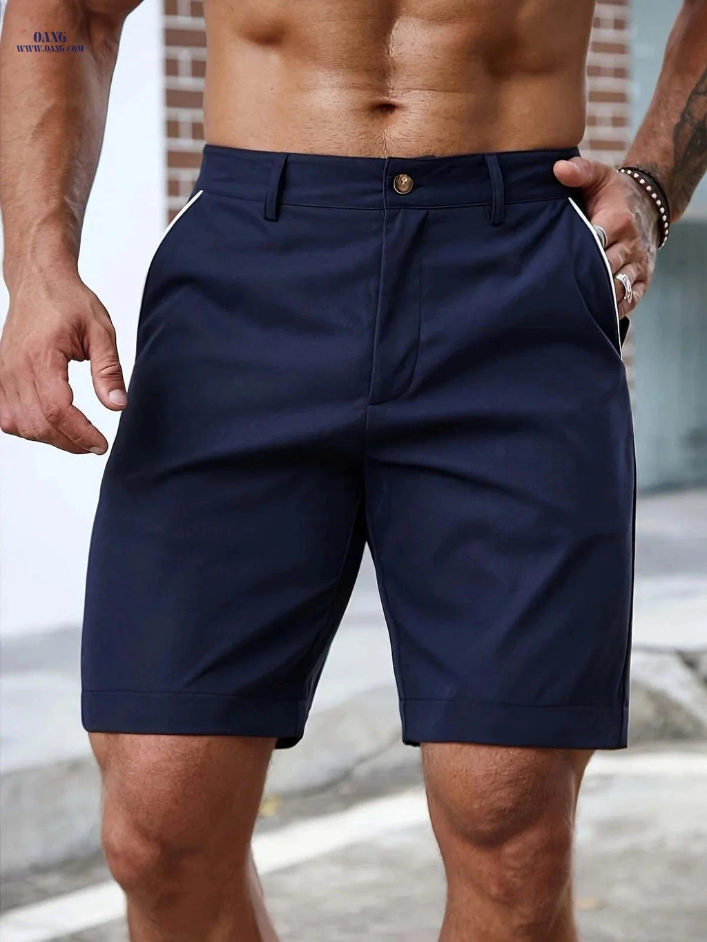 Men's Casual Stretch Shorts - Chic Sports Design for Summer Fun   OAXG 