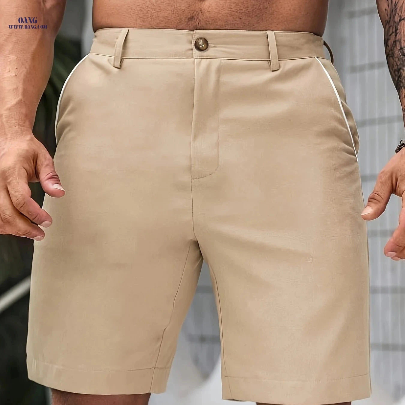 Men's Casual Stretch Shorts - Chic Sports Design for Summer Fun   OAXG 
