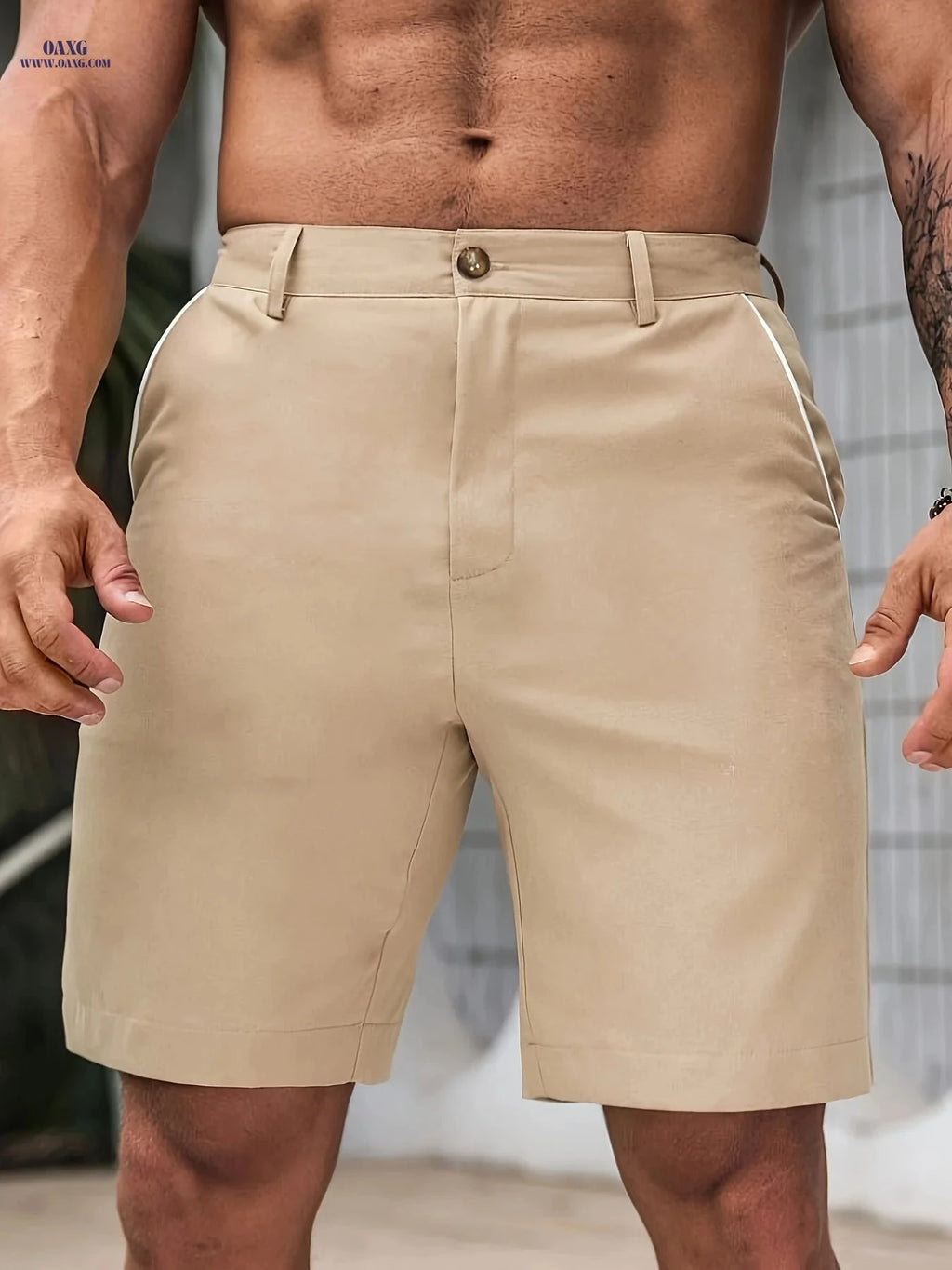 Men's Casual Stretch Shorts - Chic Sports Design for Summer Fun   OAXG 