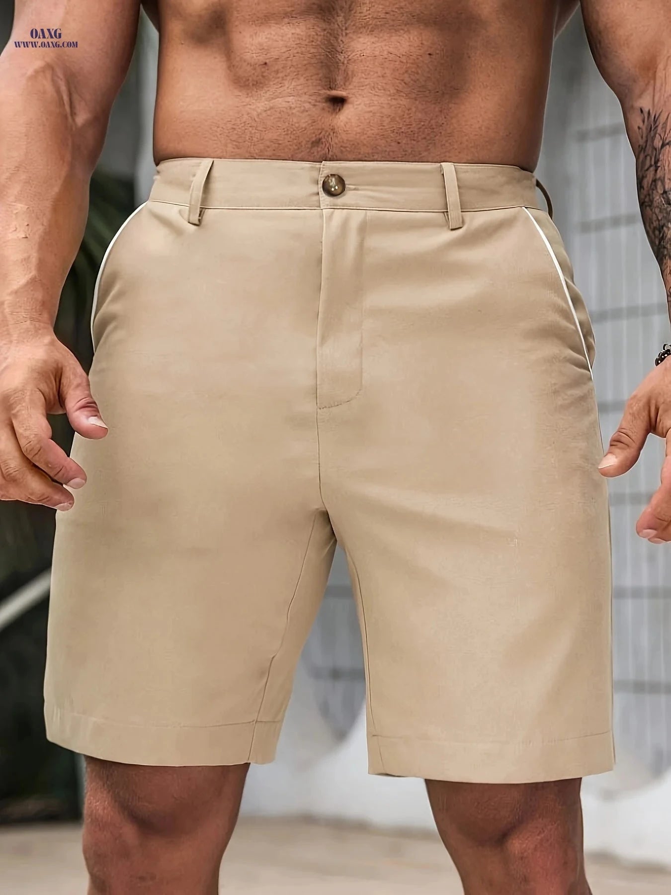 Men's Casual Stretch Shorts - Chic Sports Design for Summer Fun   OAXG 