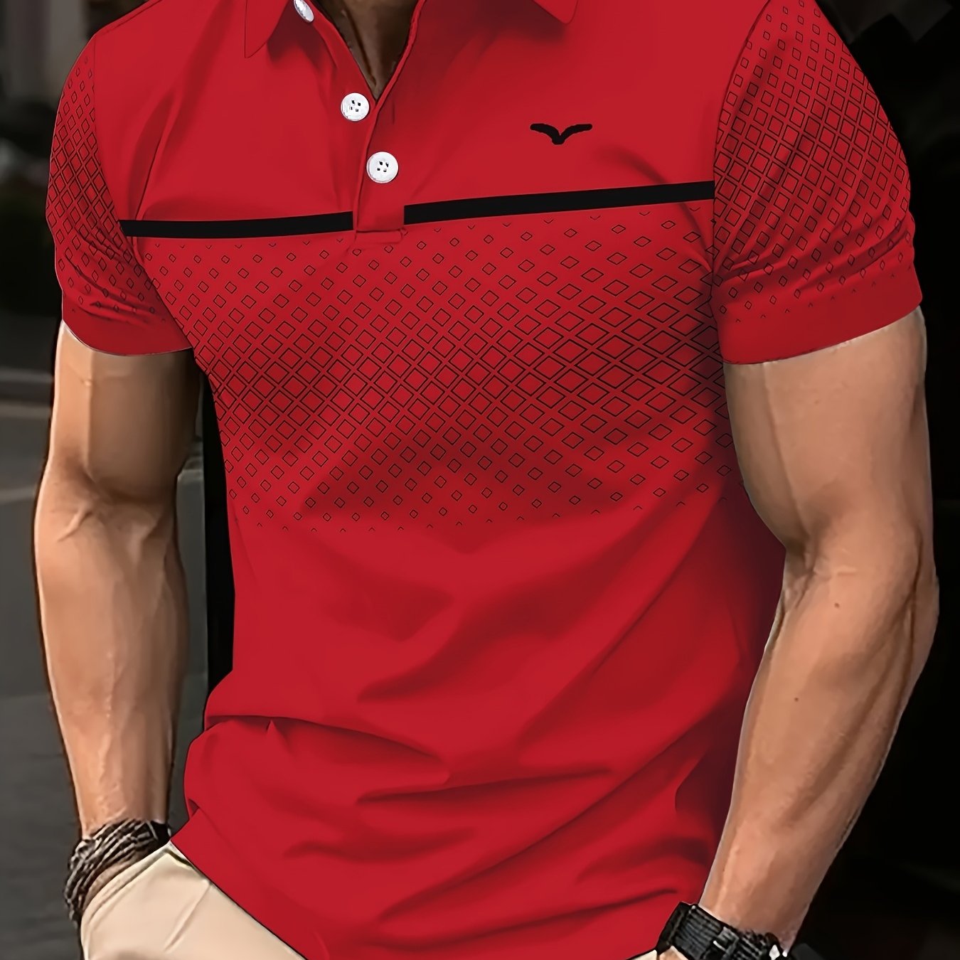 Men's Casual Summer Short Sleeve Shirt - Stylish Printed Design   OAXG 