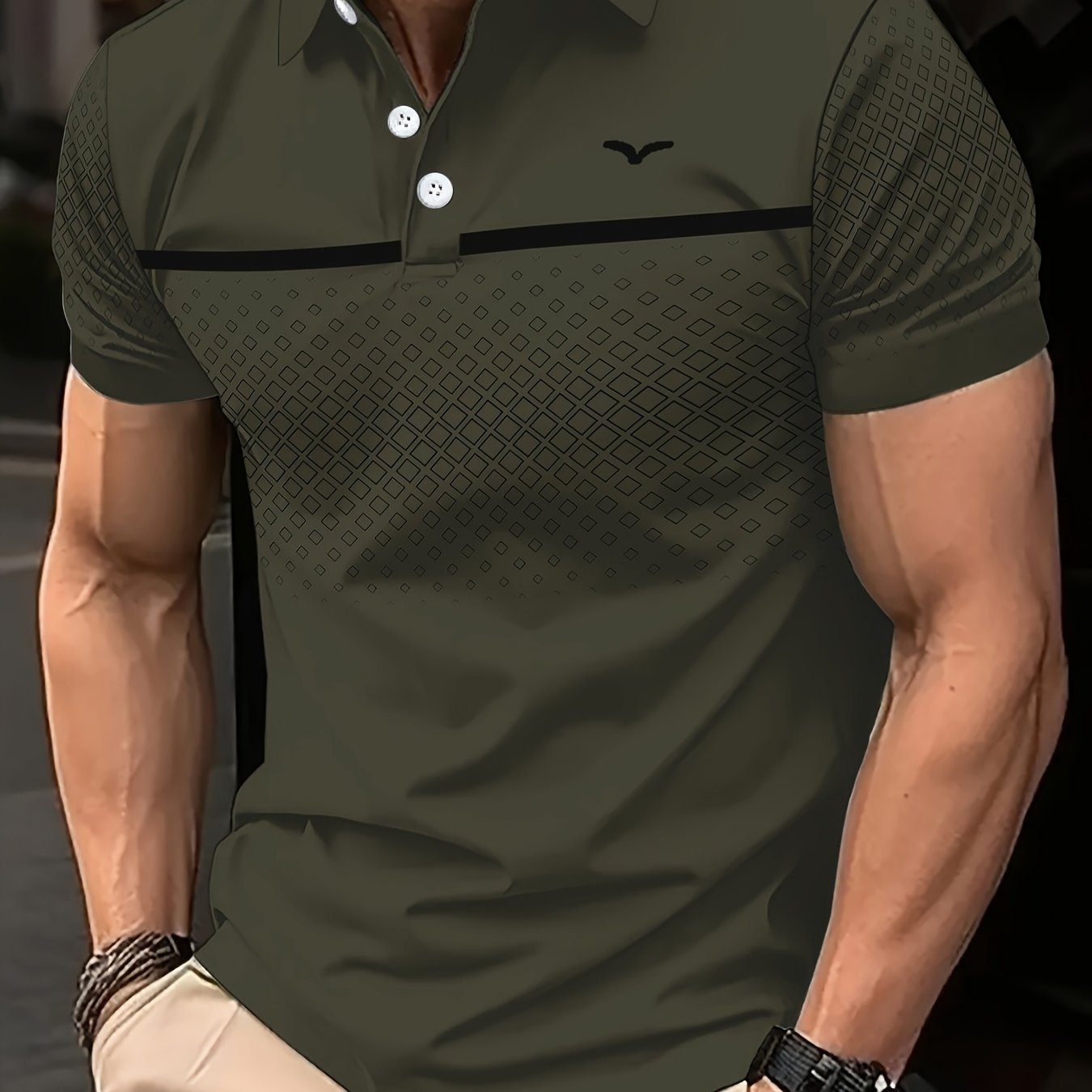 Men's Casual Summer Short Sleeve Shirt - Stylish Printed Design   OAXG 
