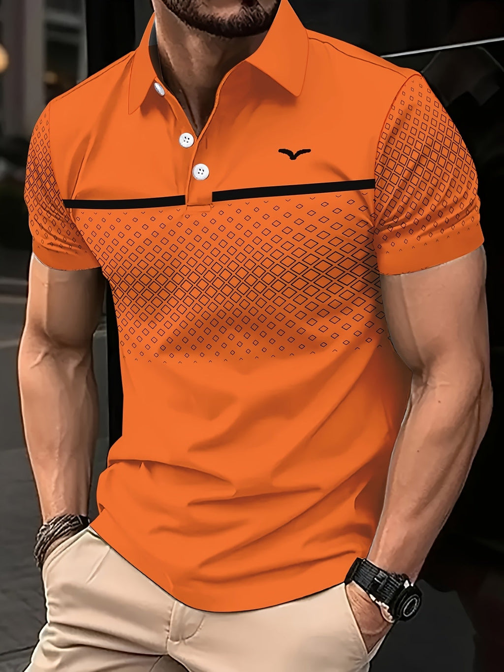 Men's Casual Summer Short Sleeve Shirt - Stylish Printed Design   OAXG 