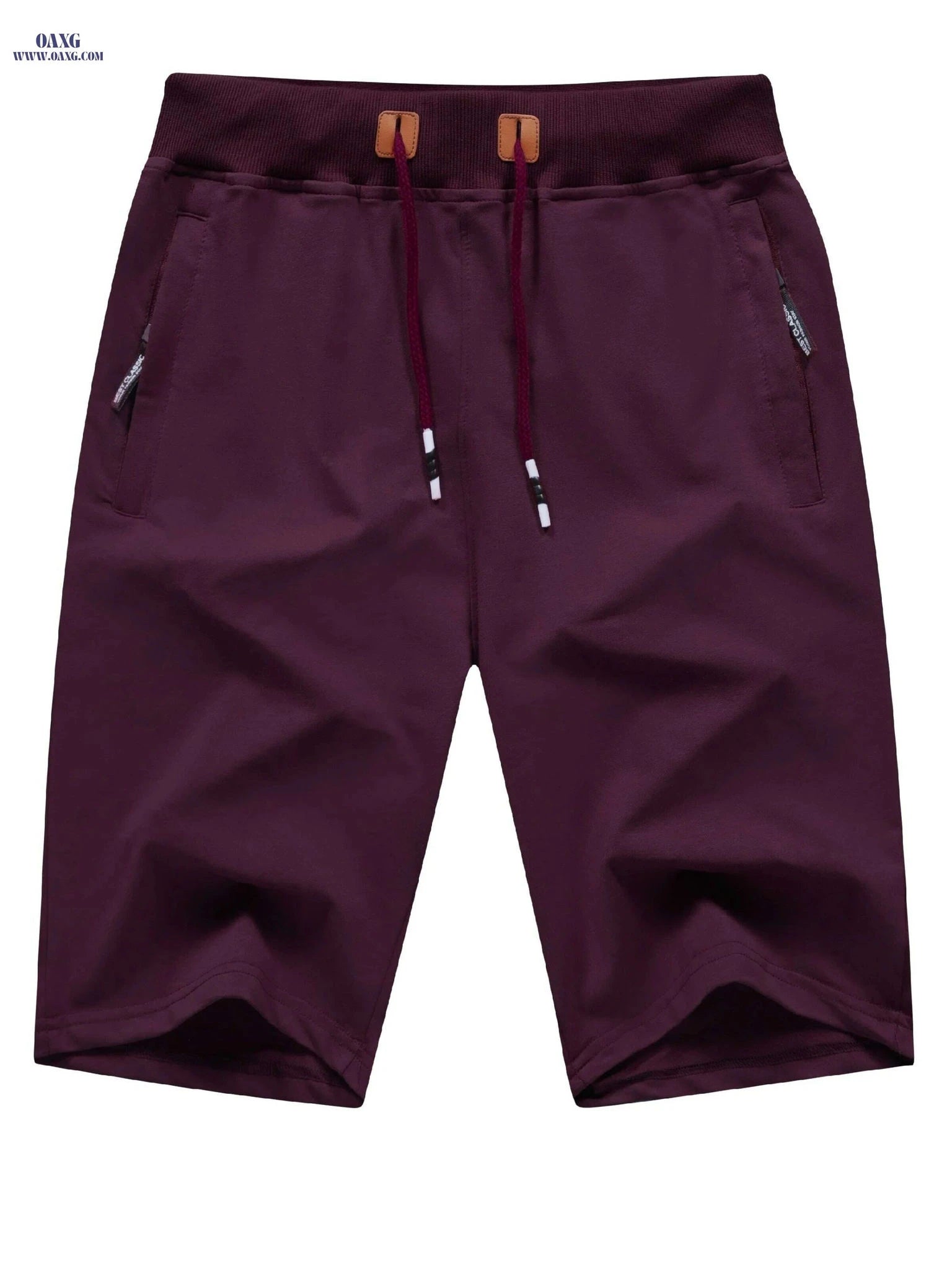 Men's Casual Summer Shorts - Classic Fit with Zipper Pockets   OAXG 