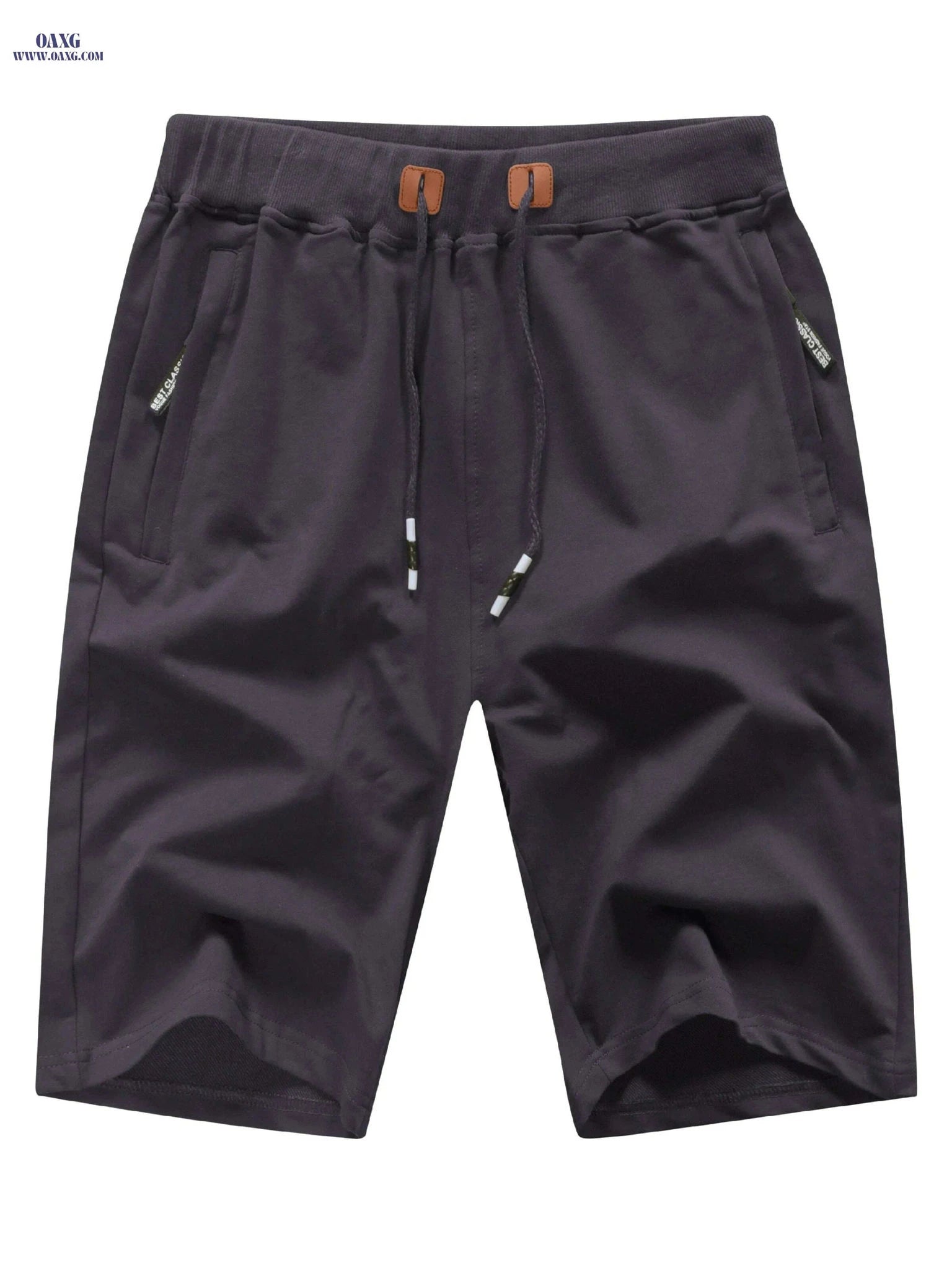 Men's Casual Summer Shorts - Classic Fit with Zipper Pockets   OAXG 