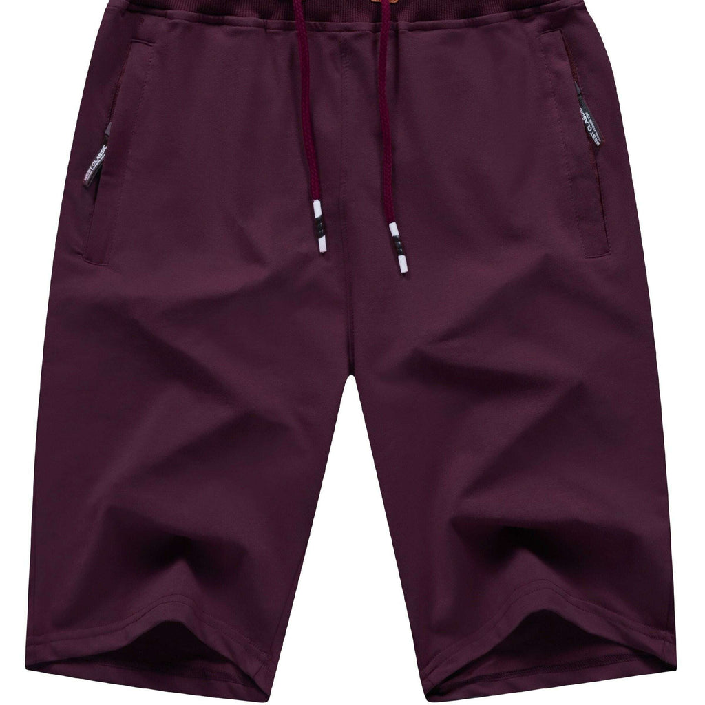 Men's Casual Summer Shorts - Classic Fit with Zipper Pockets   OAXG Black / 30