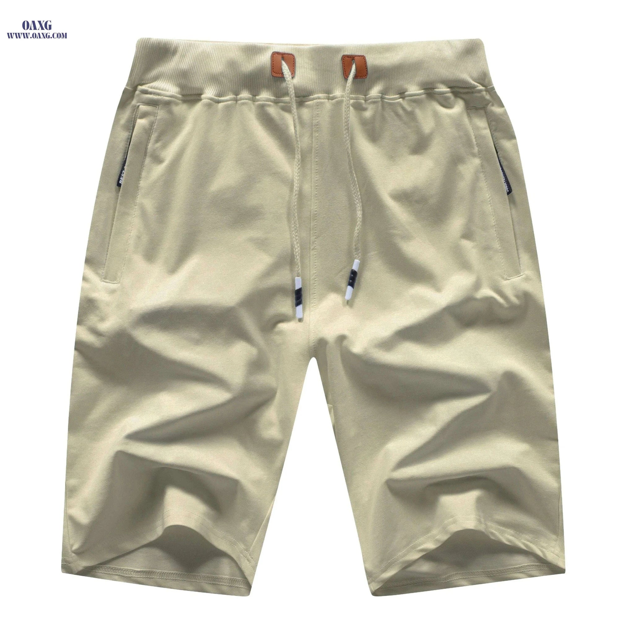 Men's Casual Summer Shorts - Classic Fit with Zipper Pockets   OAXG 
