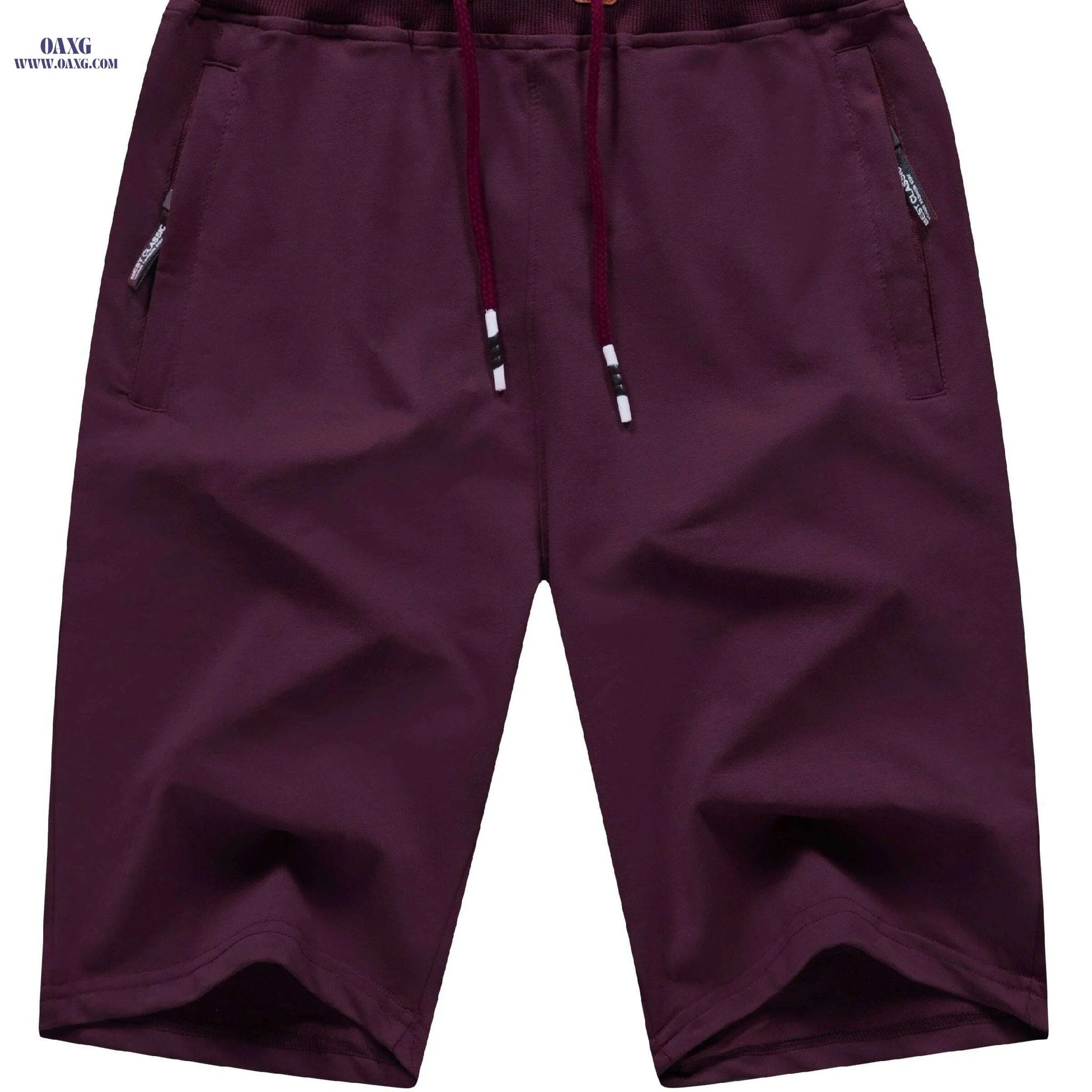 Men's Casual Summer Shorts - Classic Fit with Zipper Pockets   OAXG 
