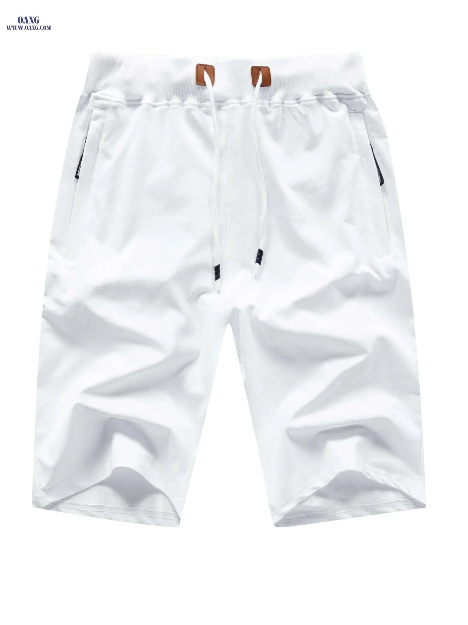 Men's Casual Summer Shorts - Classic Fit with Zipper Pockets   OAXG 
