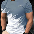 Men's Casual Summer T-Shirt - Lightweight & Breathable Polyester Blend   OAXG Mixed Color / S