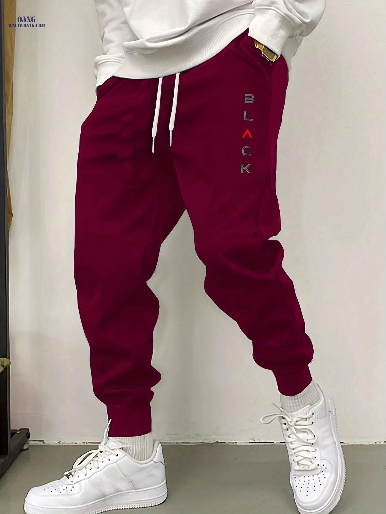 Men's Casual Sweatpants - Comfortable Drawstring Joggers for Winter   OAXG 