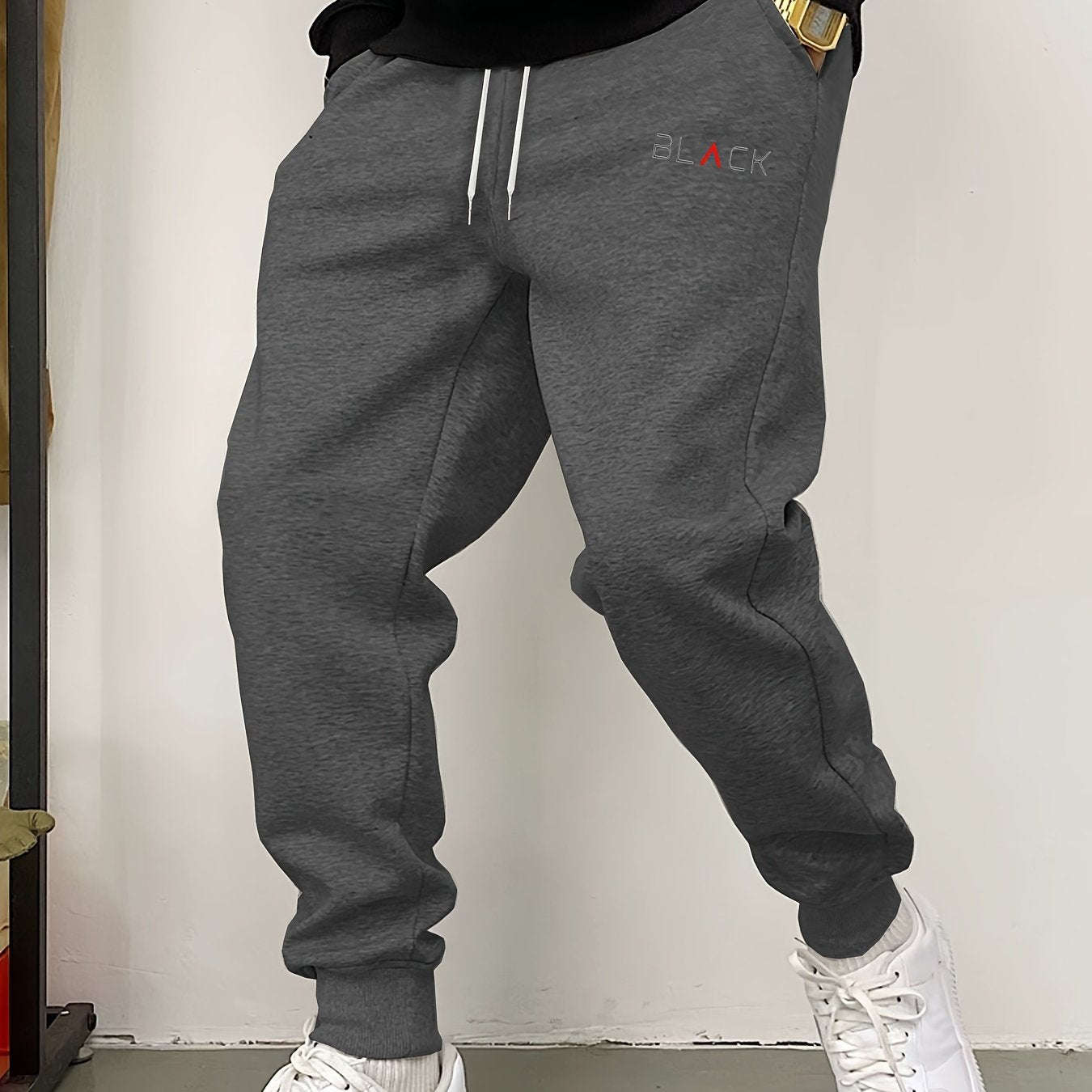 Men's Casual Sweatpants - Comfortable Drawstring Joggers for Winter   OAXG 