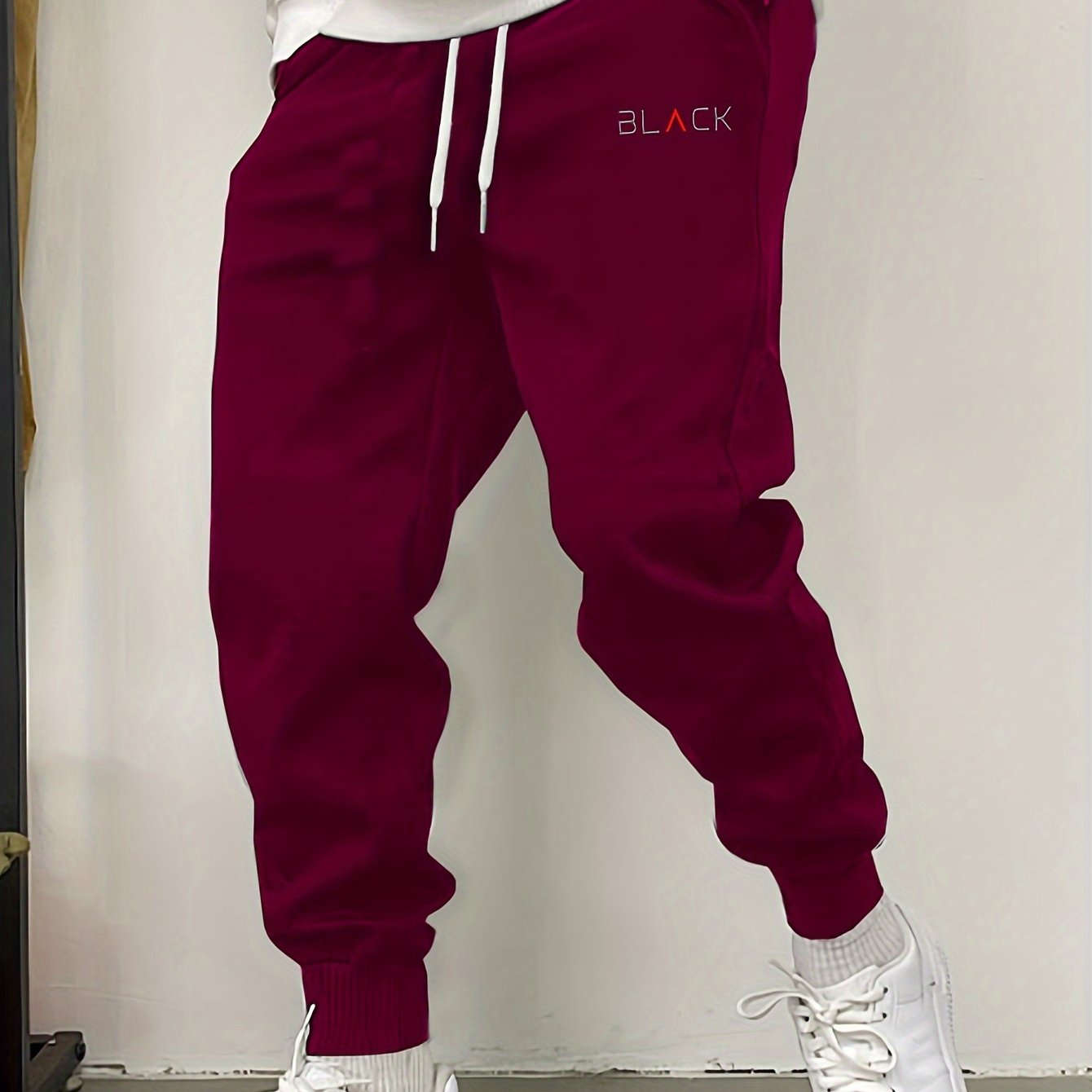 Men's Casual Sweatpants - Comfortable Drawstring Joggers for Winter   OAXG Black 1 / FR S