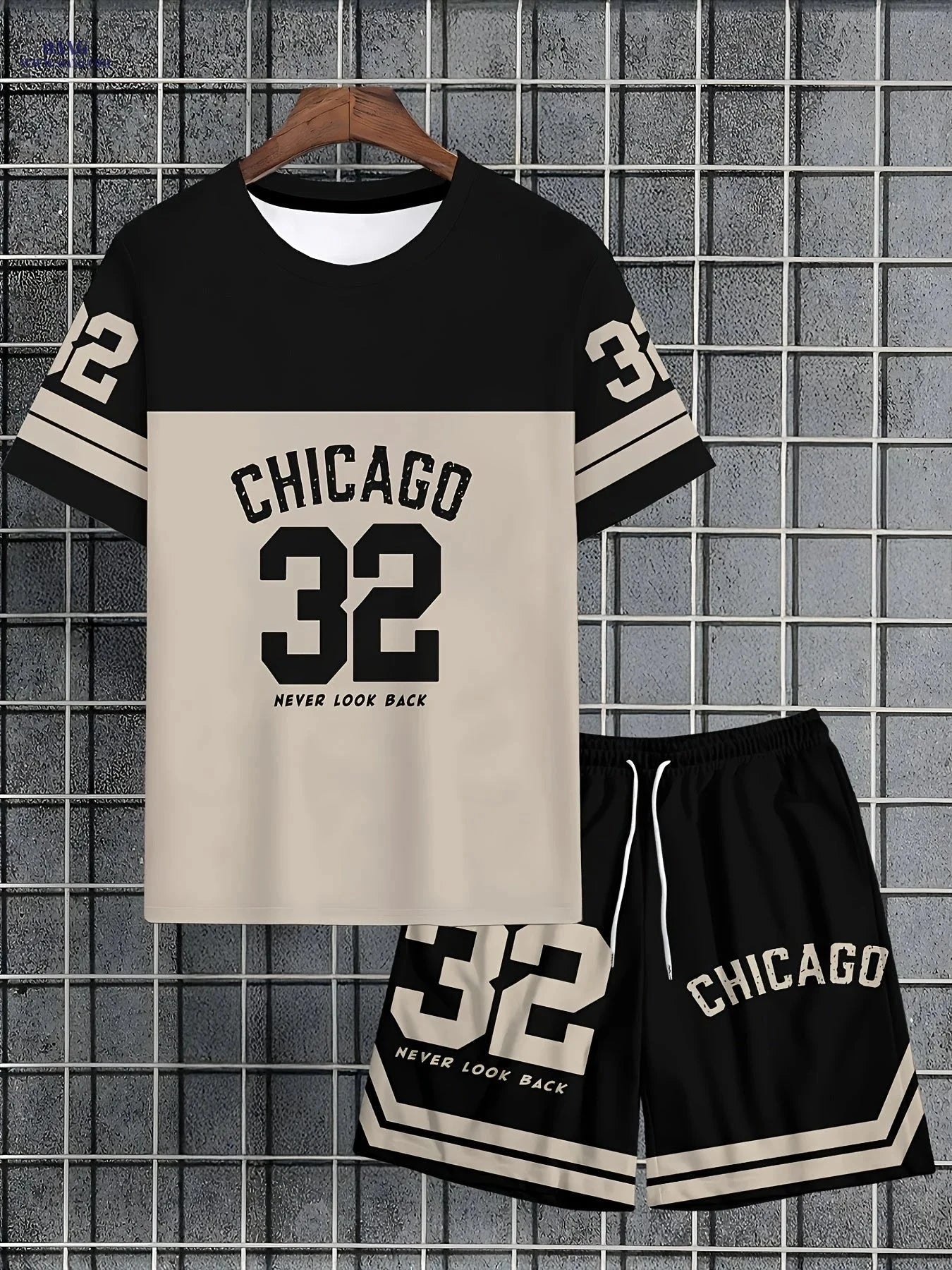 Men's Casual T-Shirt and Shorts Set - Breathable Crew Neck Style   OAXG 