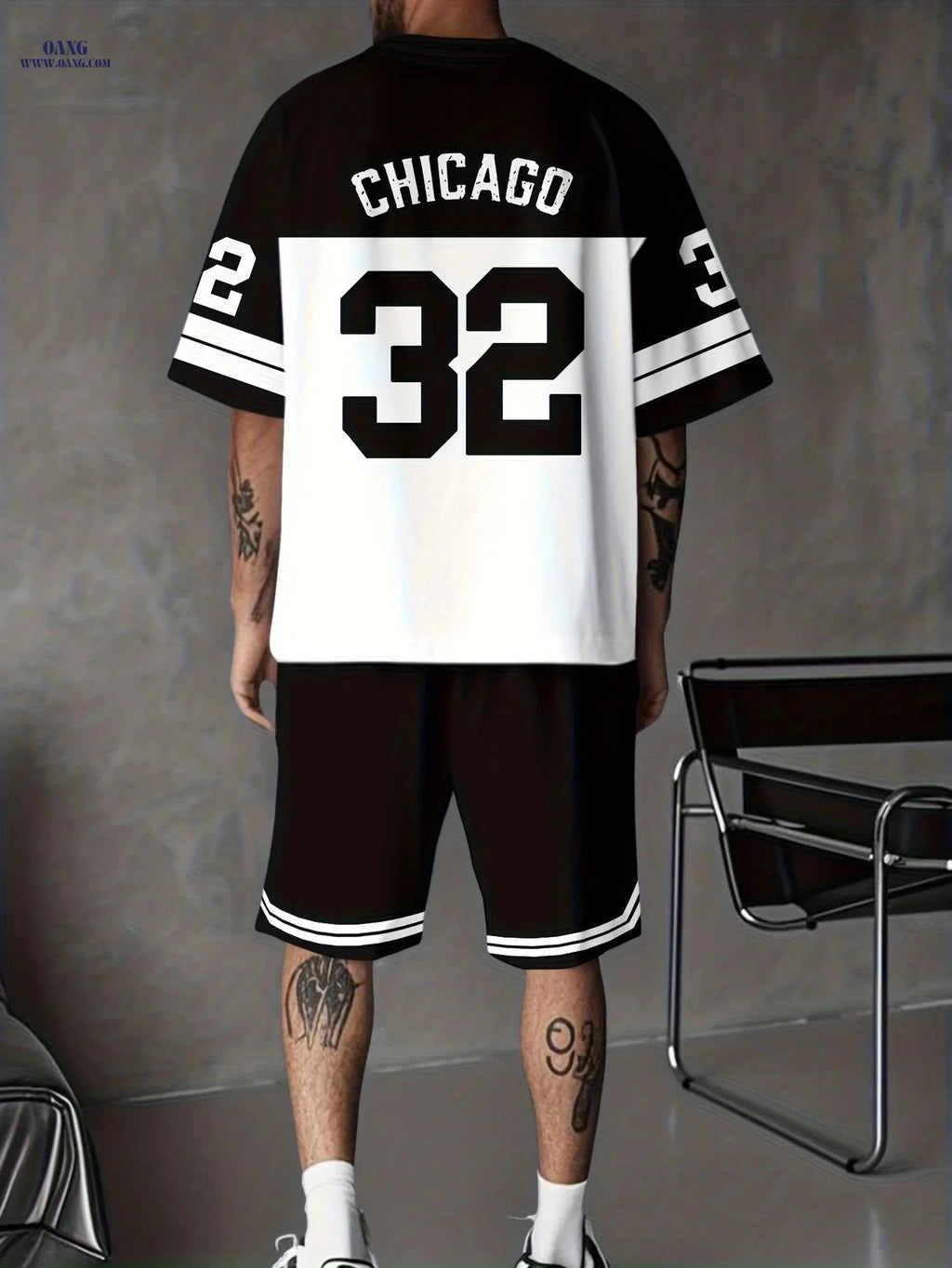 Men's Casual T-Shirt and Shorts Set - Breathable Crew Neck Style   OAXG 