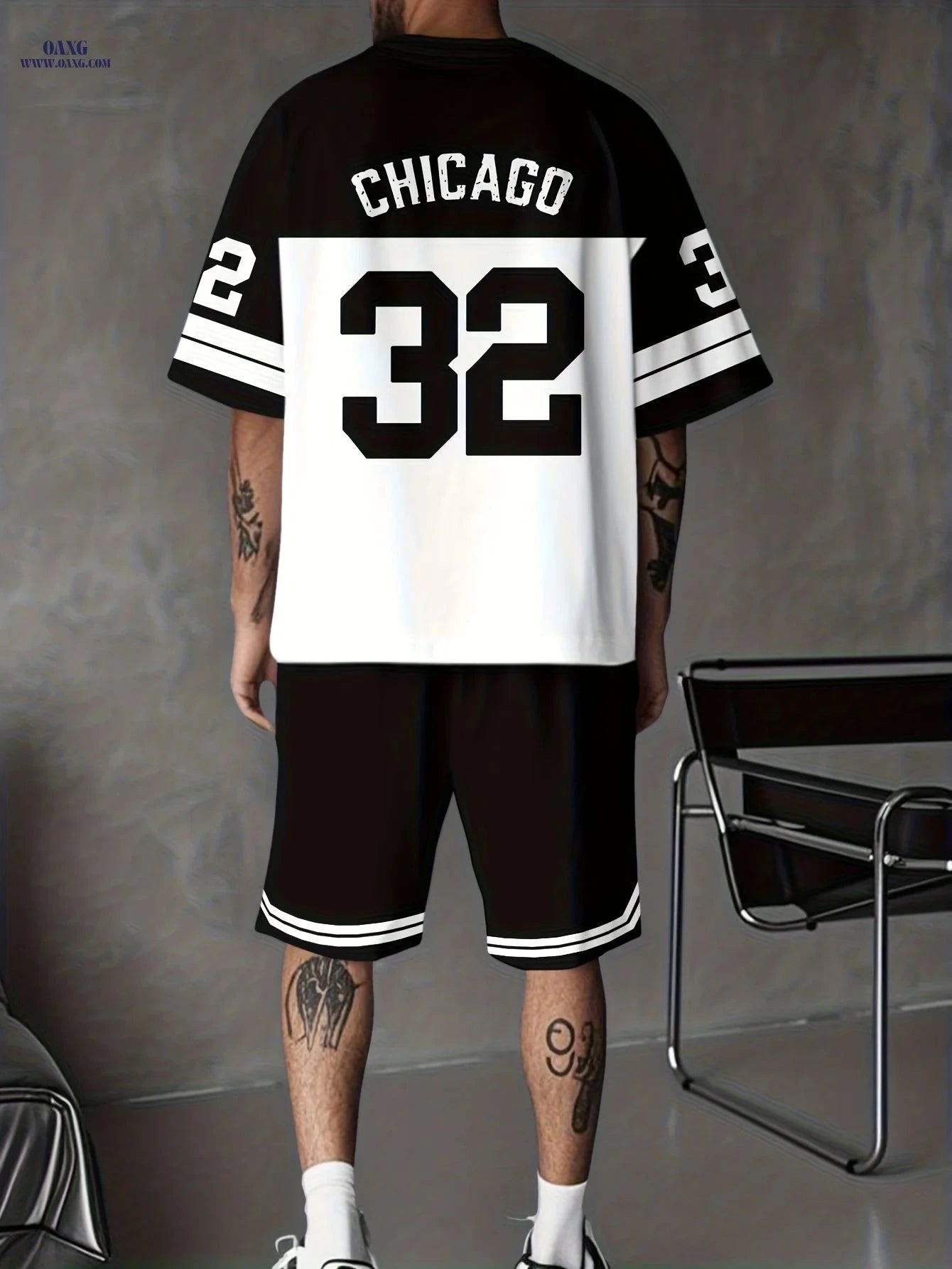Men's Casual T-Shirt and Shorts Set - Breathable Crew Neck Style   OAXG 