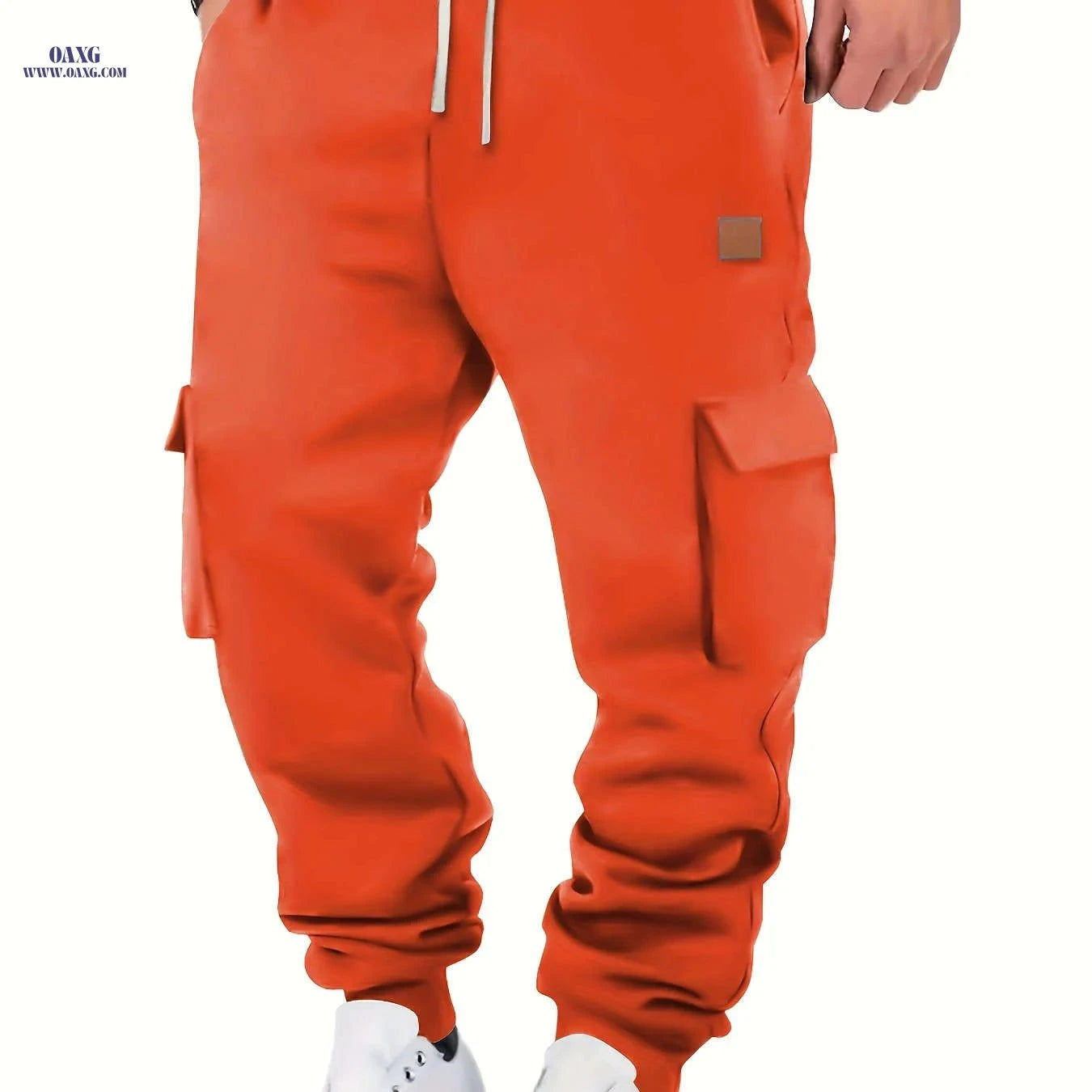 Men's Casual Thickened Warm Work Pants - Stylish Outdoor Sweatpants   OAXG 