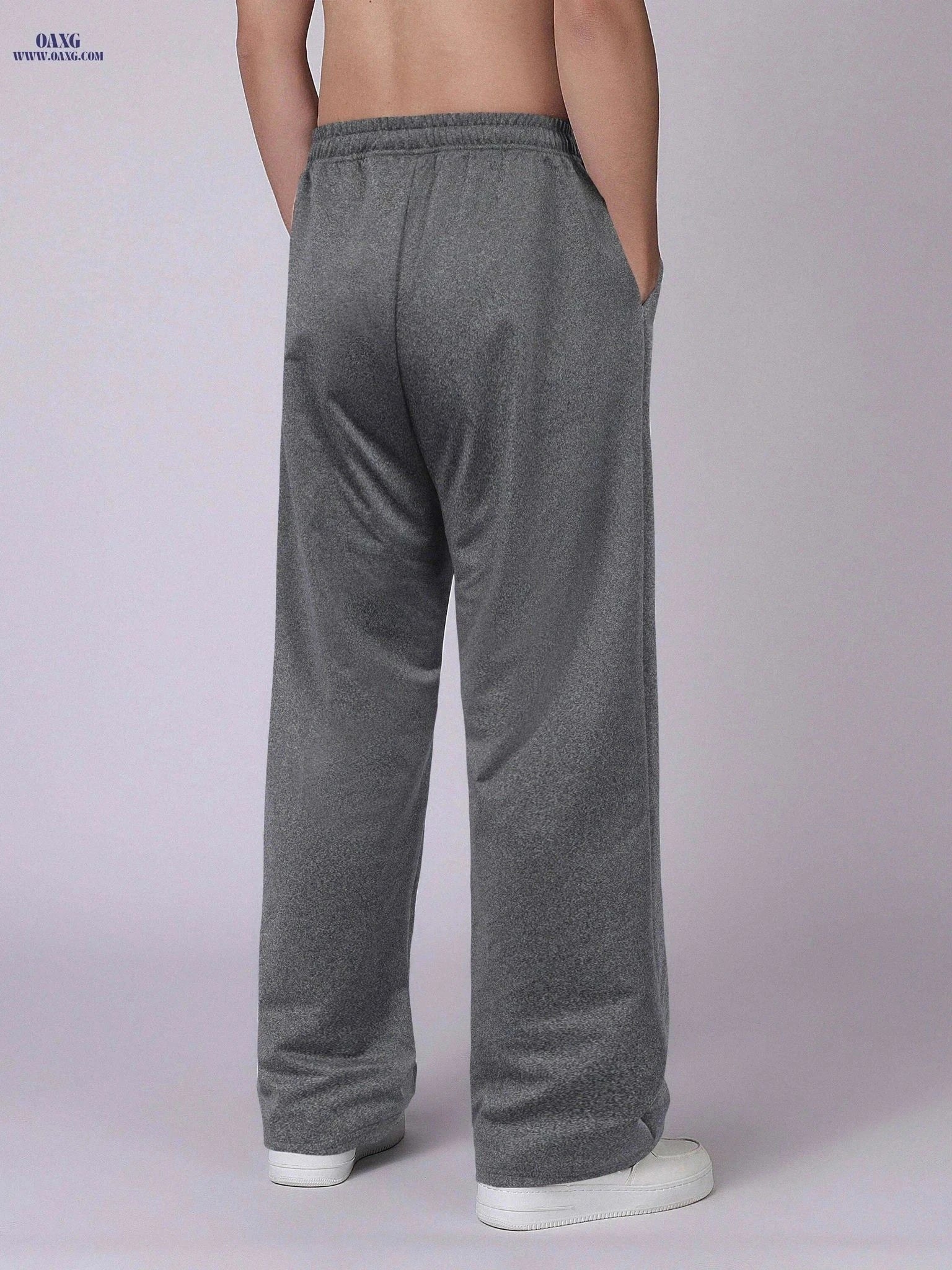 Men's Casual Wide-Leg Outdoor Pants - Machine Washable for Hiking   OAXG Light Grey / FR S