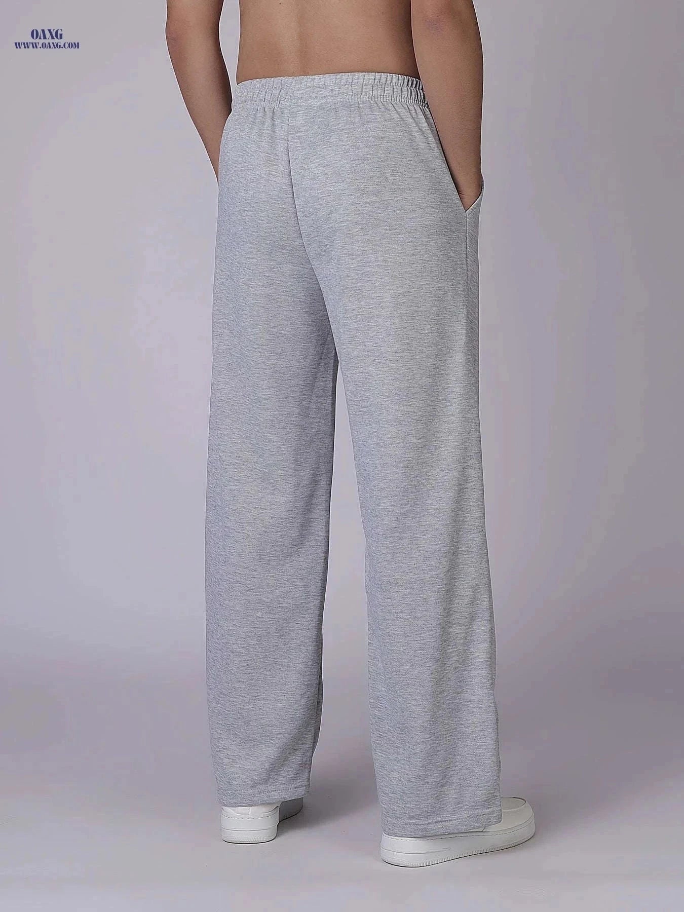 Men's Casual Wide-Leg Outdoor Pants - Machine Washable for Hiking   OAXG Light Grey / FR S