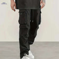 Men's Casual Work Pants - Sporty Loose Fit for Spring & Autumn   OAXG 
