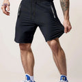 Men’s Casual Workout Shorts - Lightweight with Zipper Pocket   OAXG 