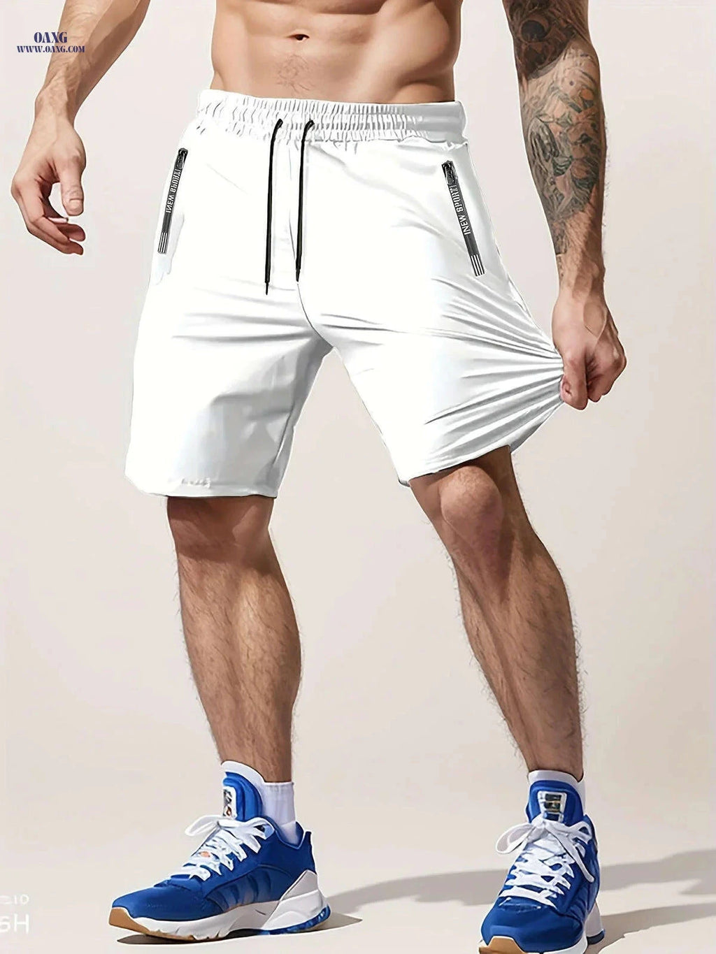 Men’s Casual Workout Shorts - Lightweight with Zipper Pocket   OAXG Black / FR S